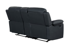 U6026 - Reclining Sofa With LED - Black