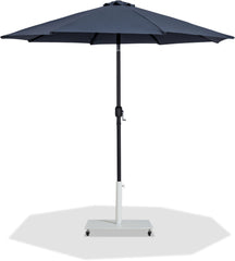 Fiji - Aluminum Patio Umbrella With Square White And Black Base
