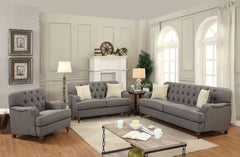 Alianza - Sofa With 2 Pillows - Dark Gray Fabric