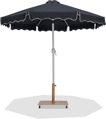 Amalfi - Aluminum Patio Umbrella - Light Brown Base / White Pole