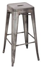 Kiara - Stool (Set of 2) - Antique Silver