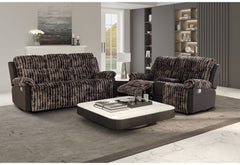 U6028 - Reclining Sofa / Console Reclining Loveseat - Brown