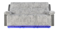 Glory Furniture - Plush - Reclining Sofa With Table And LED Belt