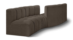 Arc - Boucle Fabric 4 Piece Sofa