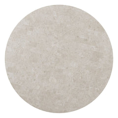 Rufina - Round Dining Table With Marble Top - Natural Marble Top & Walnut