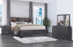 Jordyn - 5 Piece Full Bedroom Set - Gray
