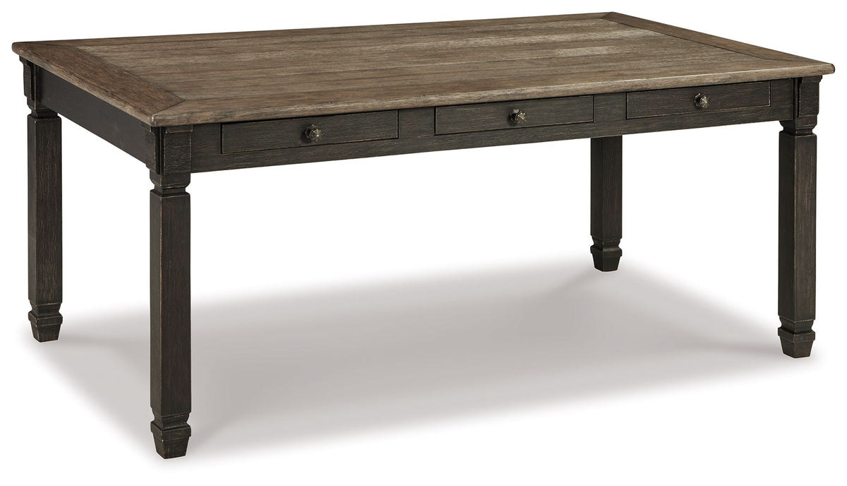 Tyler Creek - Rectangular Dining Room Table - Black / Gray