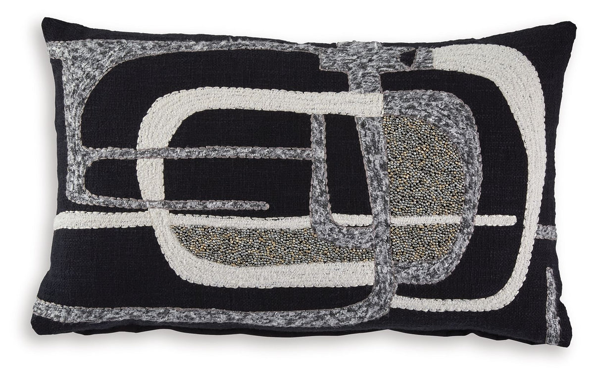 Gavrileigh - Pillow (Set of 4) - Black / Gray / Ivory