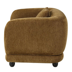 Lennox - Chair With Pillow - Brown Chenille