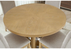 D3124 - 5 Piece Dining Room Set (D3124 Dining Table And 4 D1248 Dining Chairs) - Natural