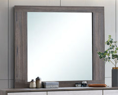 Aberdeen - Mirror - Gray / Oak