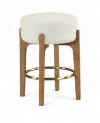 Torino - Backless Counter Stool With Brushed Brown Base (Set of 2)
