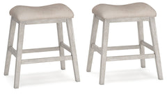 Skempton - Upholstered Stool (Set of 2) - White