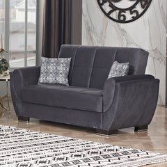 Ottomanson Armada Air - Upholstered Convertible Loveseat With Storage - Microfiber
