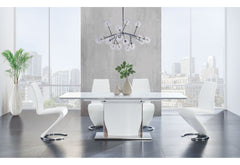 D2279 - 5 Piece Dining Room Set (D2279 Dining Table And 4 D9002 Dining Chairs) - White