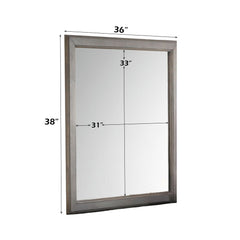 Louis Philippe III - Gray Mirror - Antique Gray