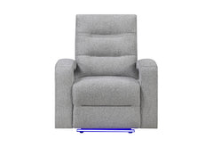 U6611 - Power Recliner With LED - Dark Gray