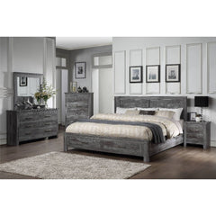 Vidalia - Queen Bed With Storage - Rustic Gray Oak