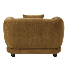 Lennox - Chair With Pillow - Brown Chenille