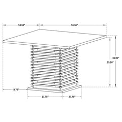 Stanton - Square Counter Height Dining Table - Black