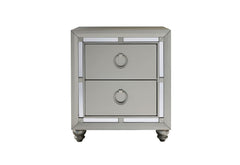 Riley - Nightstand - Silver