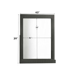 Lantha - Mirror - Gray Oak