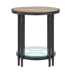 Brantley - End Table - Oak & Sandy Black
