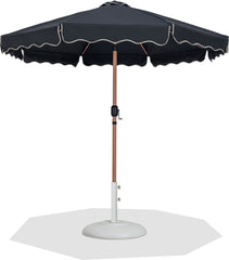 Amalfi - Patio Umbrella - White Base / Light Brown Pole