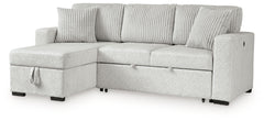 Wohlen - 2-Piece Sectional With Pop Up Sleeper And LAF Corner Chaise - Alloy