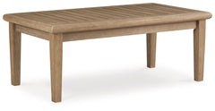 Carter Hall - Rectangular Cocktail Table - Beige