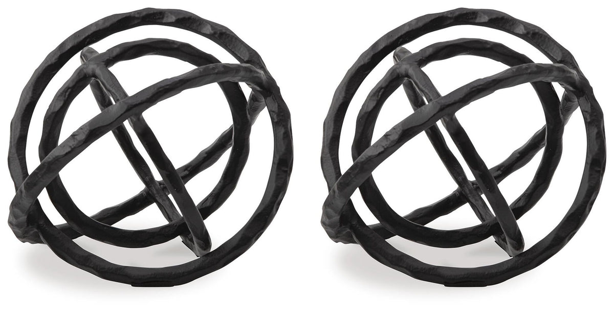 Barlee - Escultura (Set de 2) - Negro