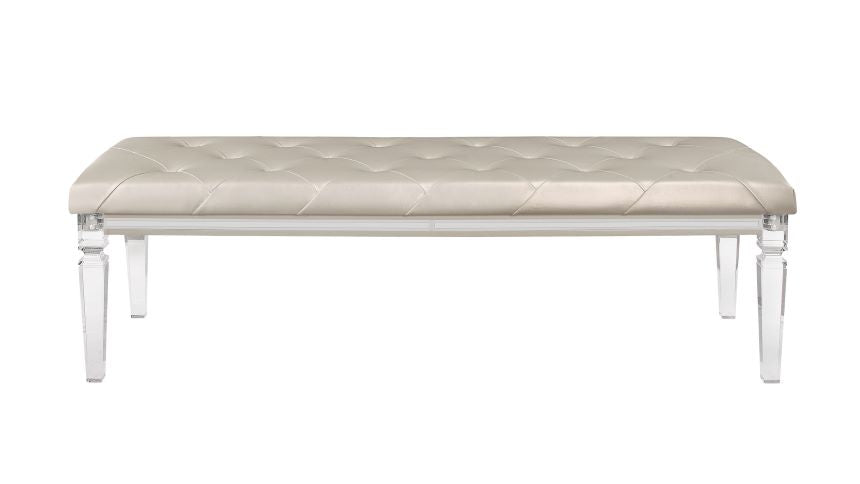 PARIS - BENCH WITH ACRYLIC LEGS - MyWaynesHome #