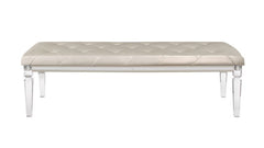 PARIS - BENCH WITH ACRYLIC LEGS - MyWaynesHome #