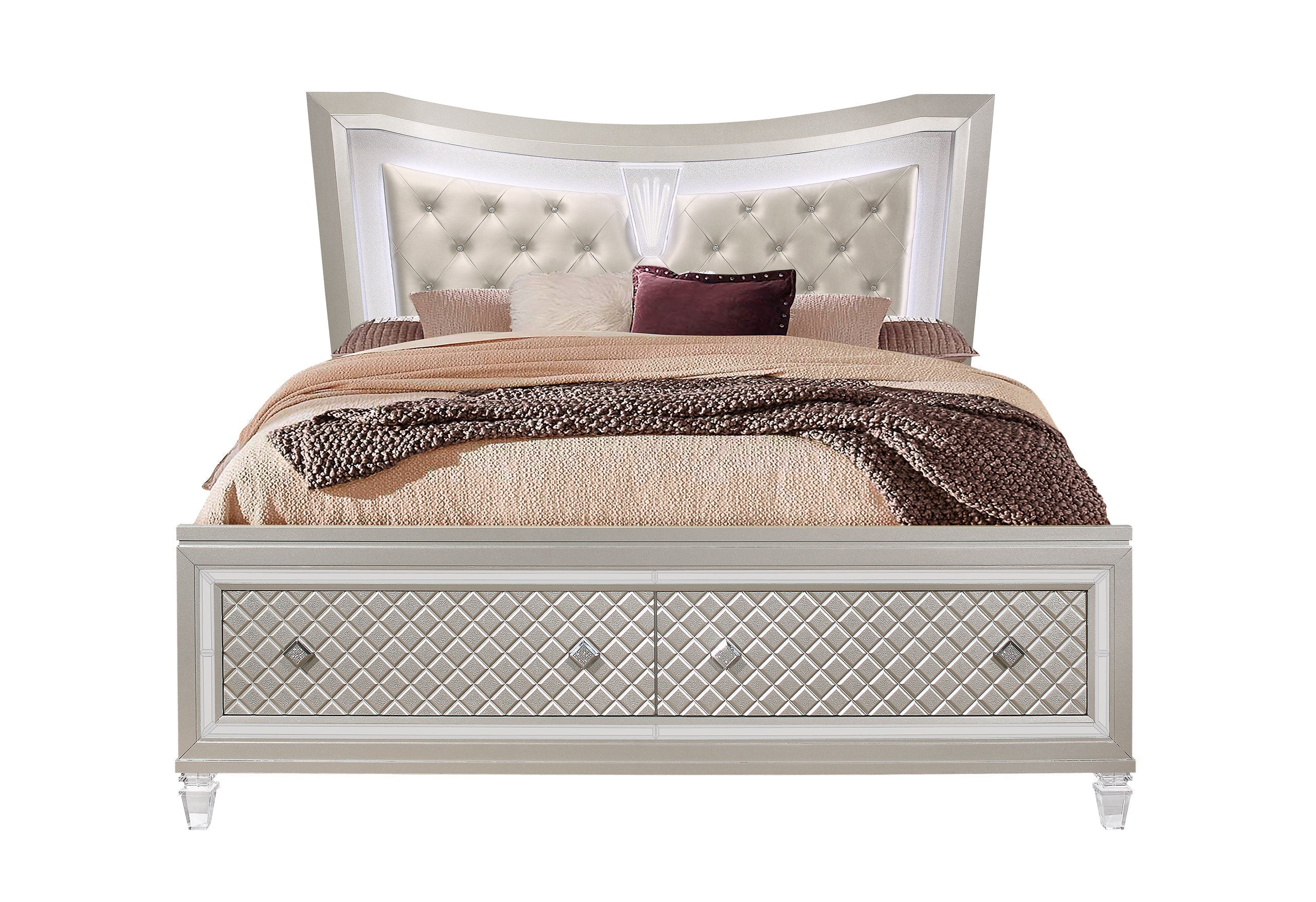 PARIS - KING BED WITH LED, QUEEN BED WITH LED - MyWaynesHome #