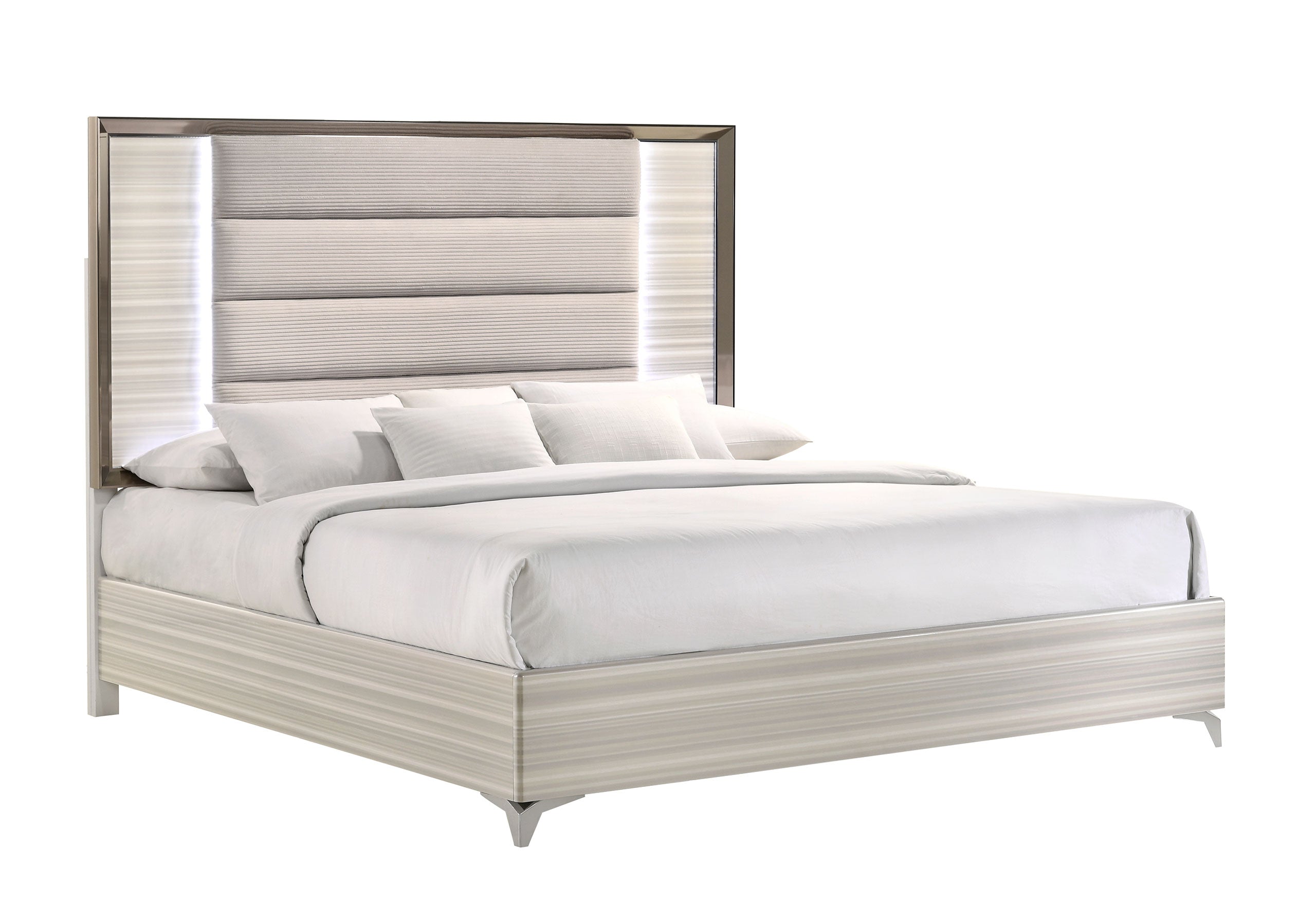 ZAMBRANO - KING BED WTH LED, QUEEN BED WITH LED - MyWaynesHome #