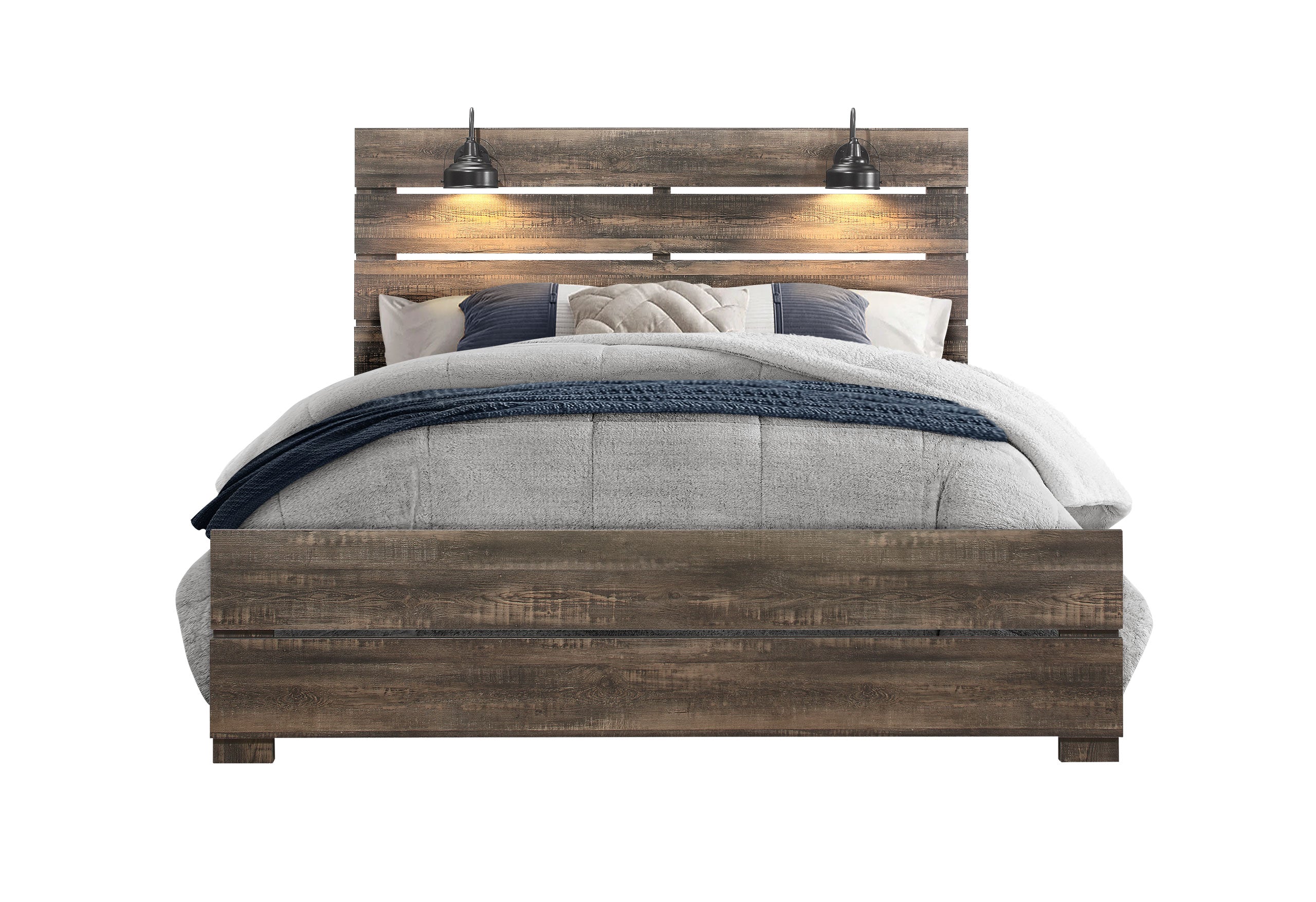 LINWOOD - BOOKCASE TWIN BED, FULL BED WITH LAMPS, KING BED WITH LAMPS, QUEEN BED WITH LAMPS, FULL BED WITH LAMPS, KING BED WITH LAMPS, QUEEN BED WITH LAMPS - MyWaynesHome #
