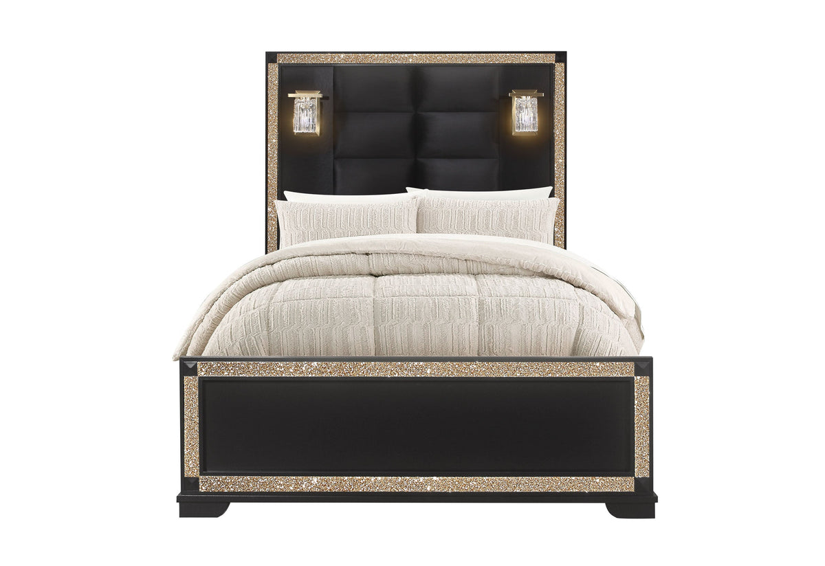 BLAKE - FULL BED WITH LAMPS, KING BED WITH LAMPS, QUEEN BED WITH LAMPS - MyWaynesHome #